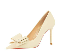 Butterfly Bow Knot Pointed Toe Stiletto Heels