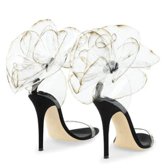 Butterfly Round Transparent Heels