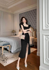 Butterfly Sleeves Mermaid Ruffle Drawstring Dress