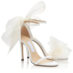 Butterfly Thin Strap Heeled Sandals
