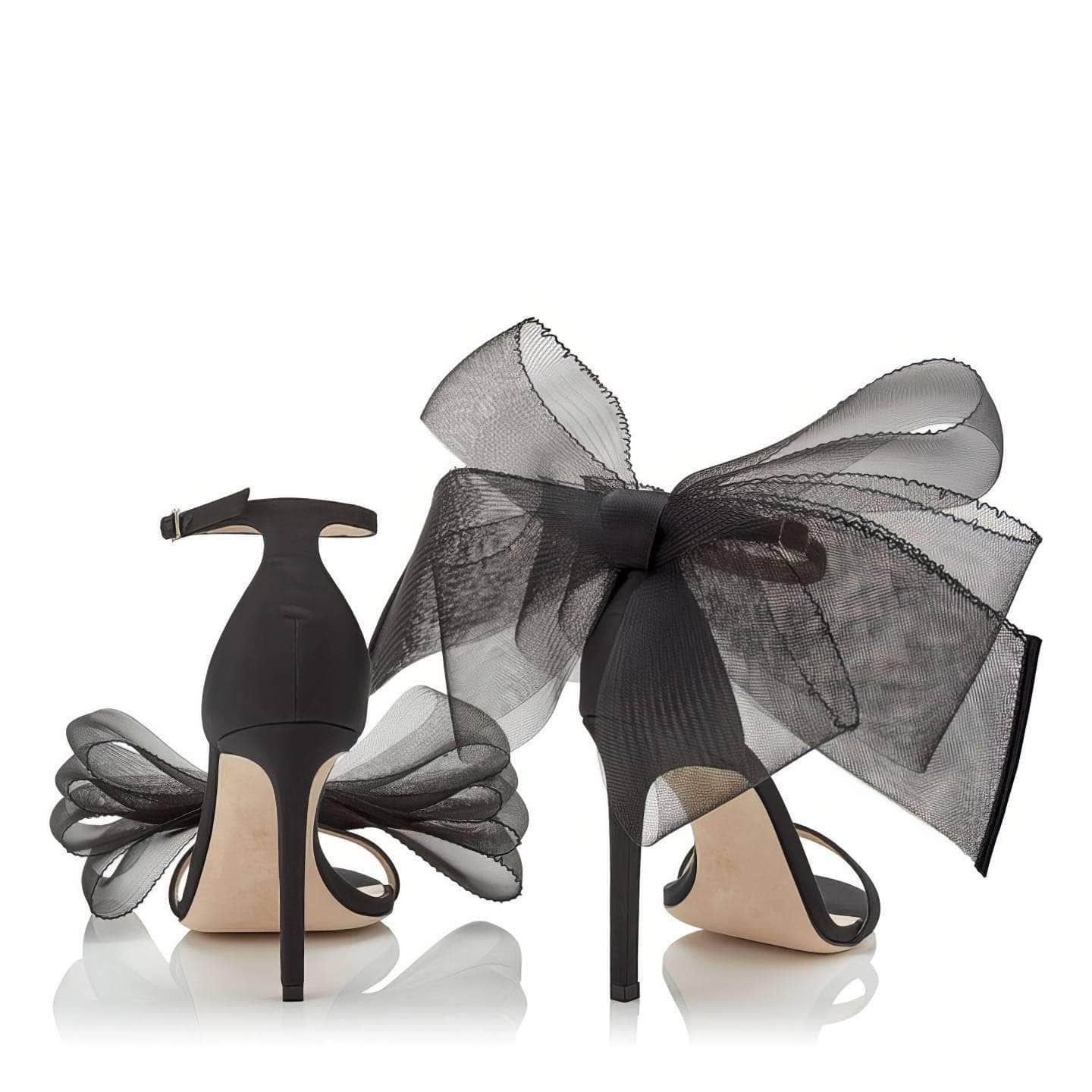Butterfly Thin Strap Heeled Sandals