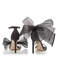 Butterfly Thin Strap Heeled Sandals