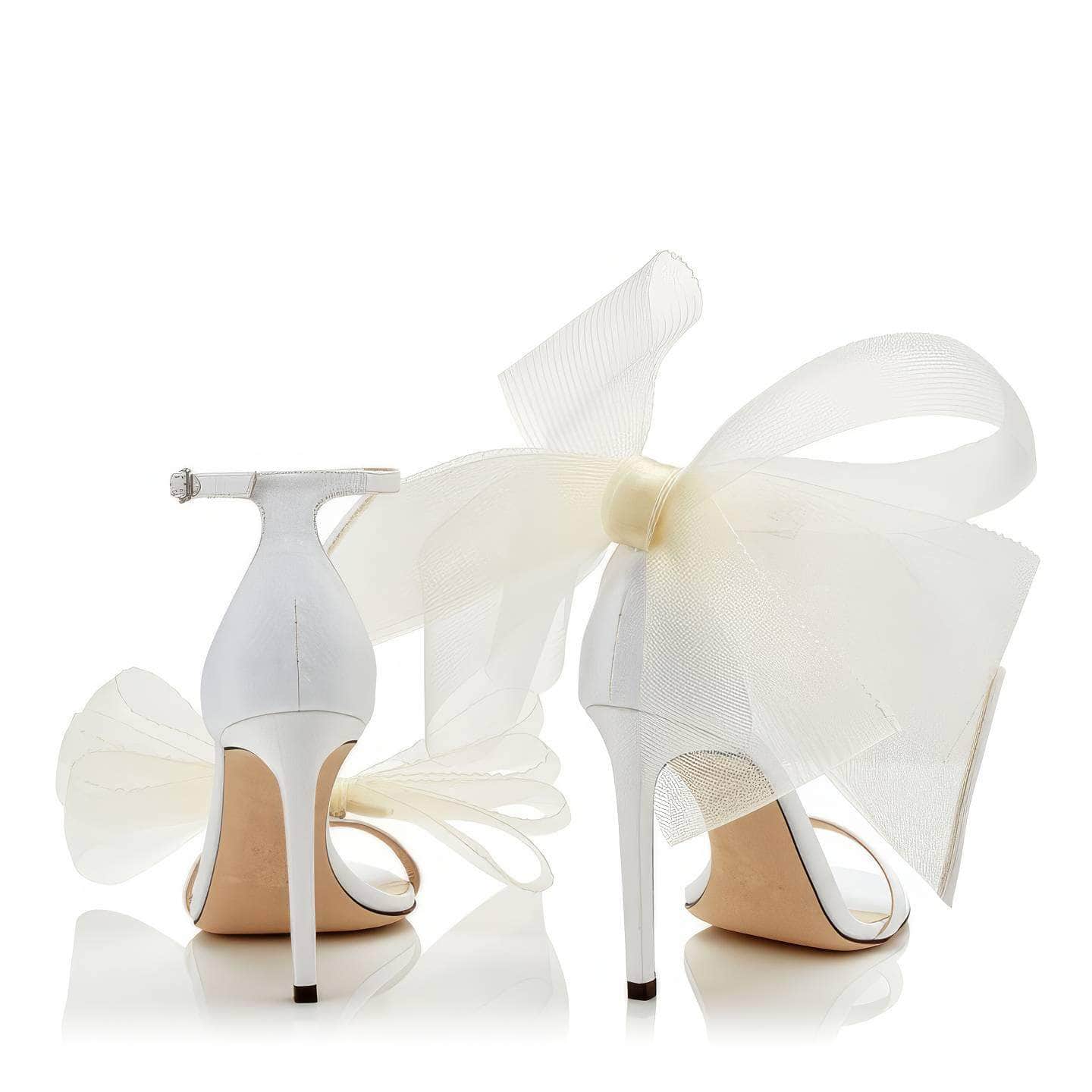 Butterfly Thin Strap Heeled Sandals