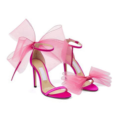 Butterfly Thin Strap Heeled Sandals