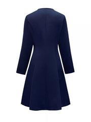 Button-Front A-Line Dress