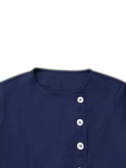 Button-Front A-Line Dress