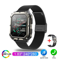 C20 Pro Smartwatch Black mesh belt