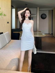 Cami Pleated Bust Mini Dress