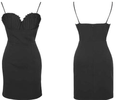 Cami Pleated Bust Mini Dress