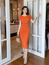 Cap Sleeves Ruffled Bodycon Dress