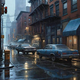 Cars Parked On A City Street