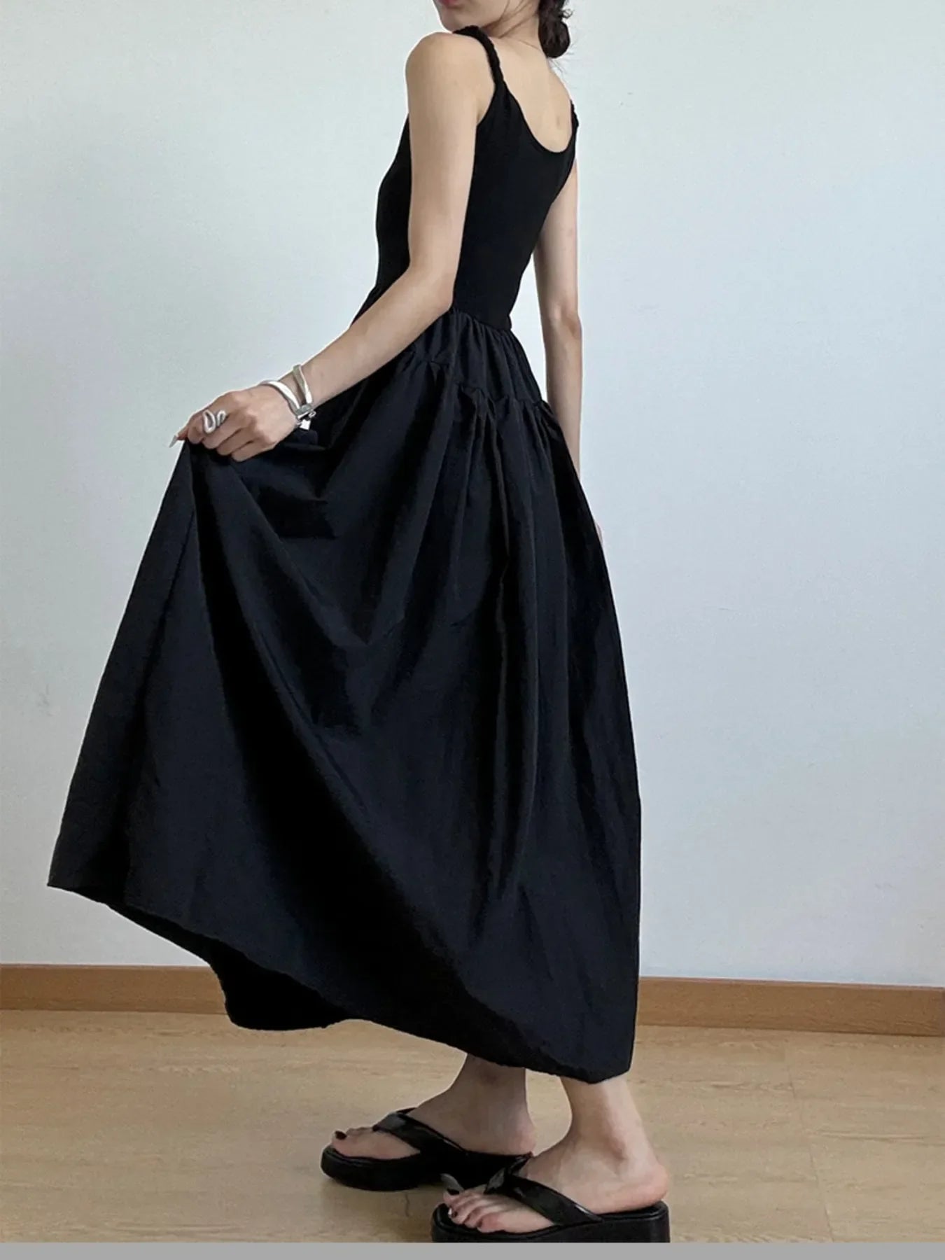 Casual Scoop Neck Cami Dress