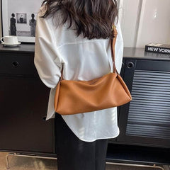 Casual Top Handle Shoulder Leather Bag