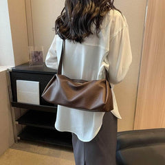 Casual Top Handle Shoulder Leather Bag