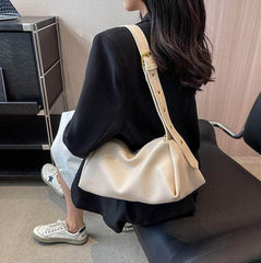 Casual Top Handle Shoulder Leather Bag
