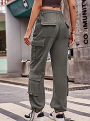 Casual Wide Leg Cargo Jeans
