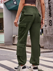 Casual Wide Leg Cargo Jeans