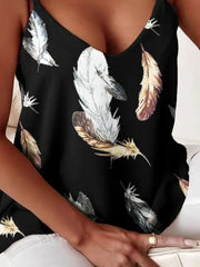 Chain Strap V-Neck Tank Top