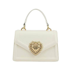 Chic Elegant Shoulder Leather Handbag White