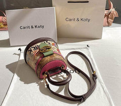 Chic Graffiti Mini Bucket Bag
