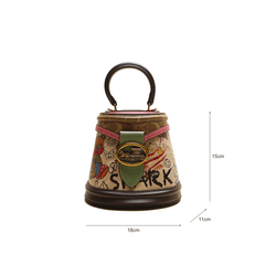 Chic Graffiti Mini Bucket Bag