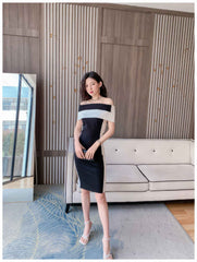 Chic Monochrome Midi dress