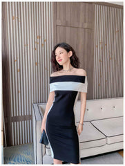 Chic Monochrome Midi dress