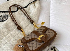 Chic Shoulder Purse with Cute Accessory