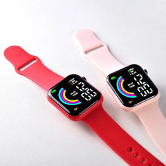 Child Watch: Ultra-Light LED Digital Watch for Kids, Sports Military Silicone Wristband, Electronic Clock - Relogio Infantil