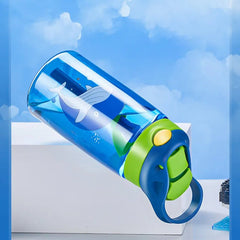 Children's straw cup: anti-falling water bottle for summer school