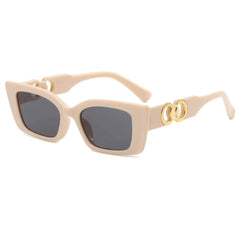 Chunky Candy Sunglasses Sweet Style Ivory White/Gray / Resin