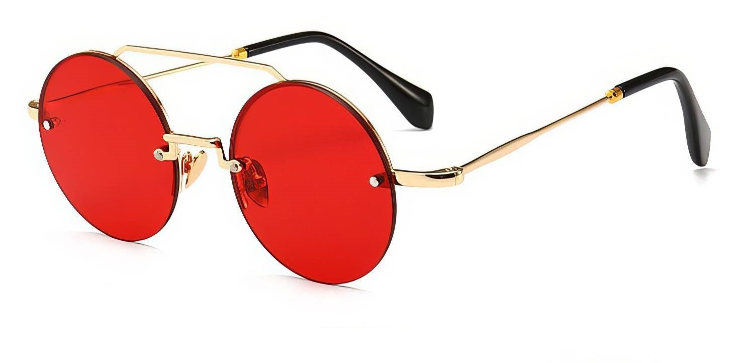 Circular Color Sunglasses Red / Resin
