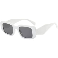 Classic Rectangle Polygon Eyewear Solid Gray / Resin