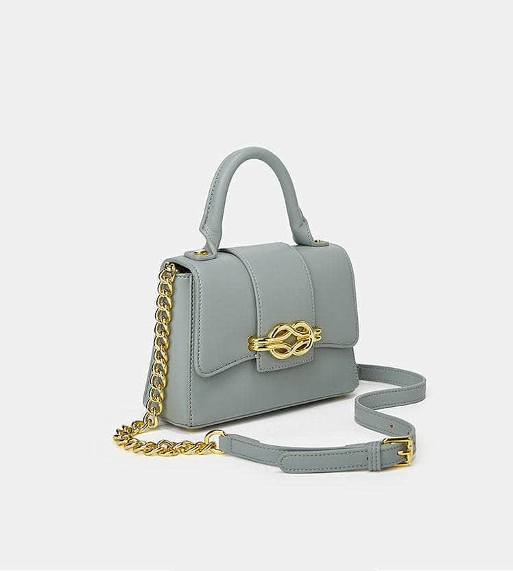Classic Shoulder Bag with a Vintage Alligator Texture