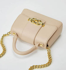 Classic Shoulder Bag with a Vintage Alligator Texture