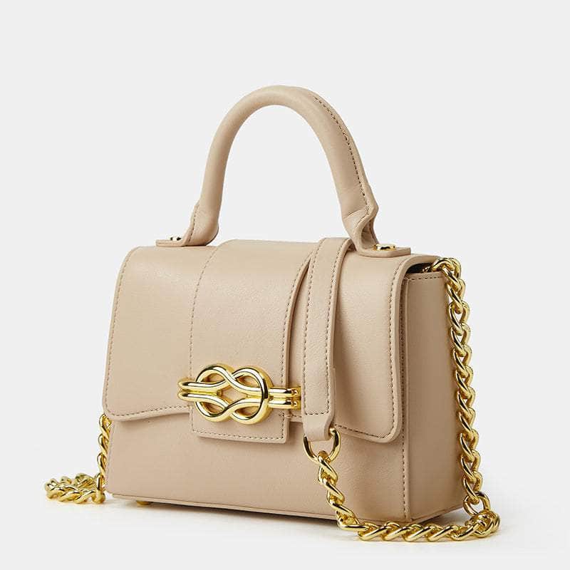 Classic Shoulder Bag with a Vintage Alligator Texture