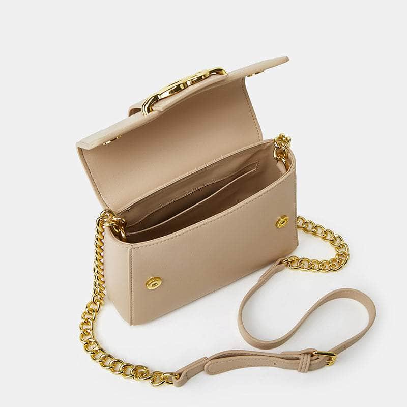 Classic Shoulder Bag with a Vintage Alligator Texture