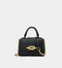 Classic Shoulder Bag with a Vintage Alligator Texture