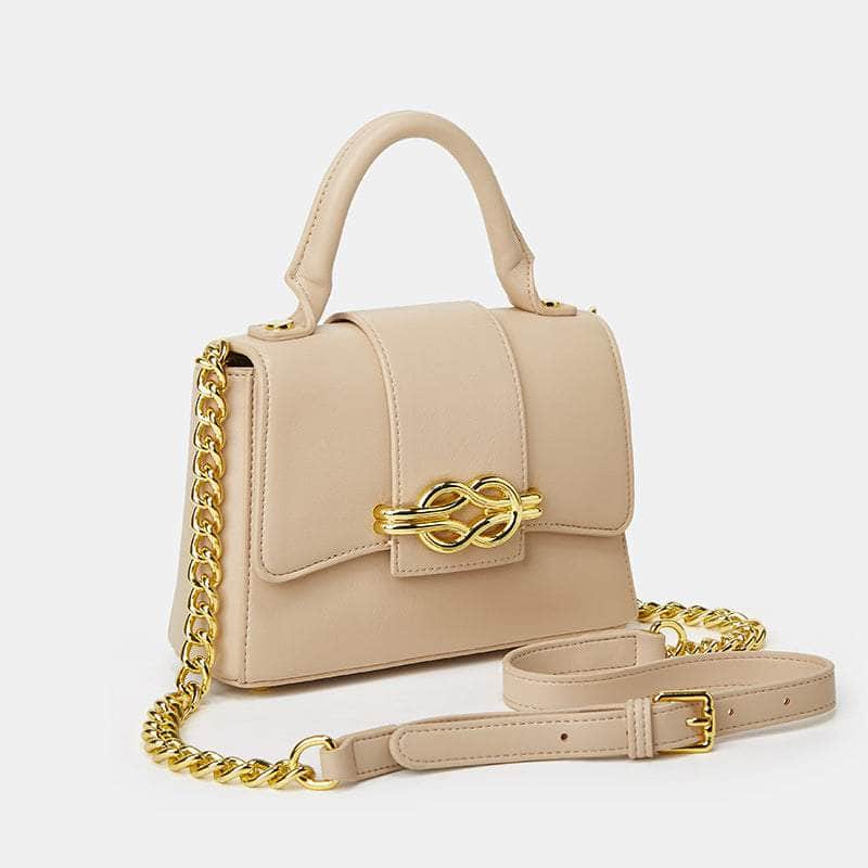 Classic Shoulder Bag with a Vintage Alligator Texture