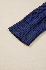 Classic Texture Knit Long Sleeve Sweater