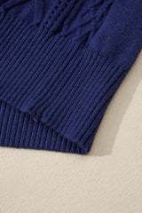 Classic Texture Knit Long Sleeve Sweater