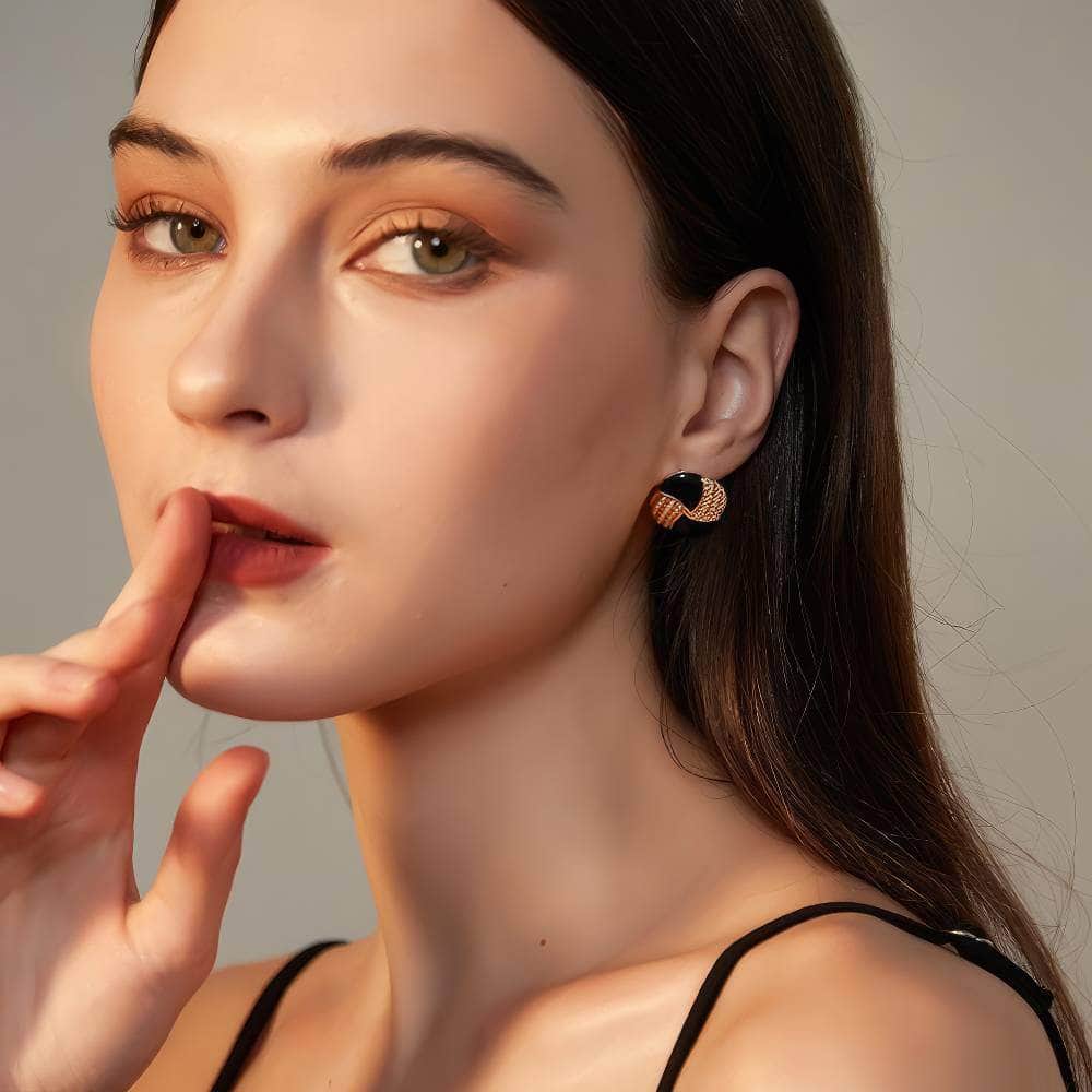 Clip-On Women's Gold Shell Stud Earrings