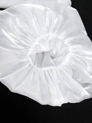 Cold Shoulder Balloon Sleeves Column Dress