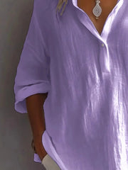 Collared Neck Long Sleeve Shirt