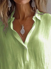 Collared Neck Long Sleeve Shirt