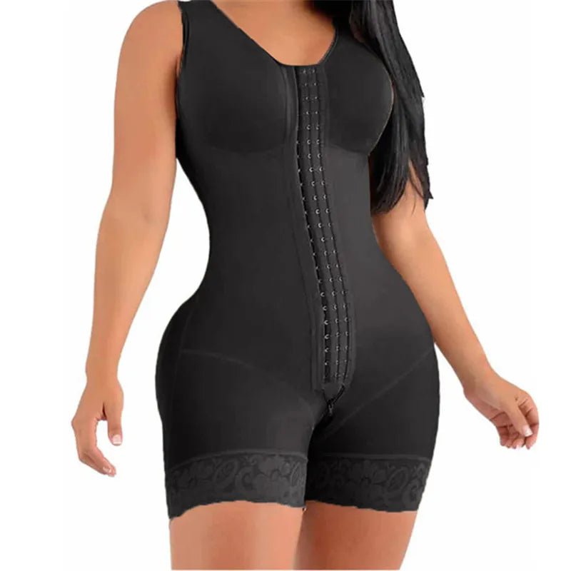 Colombian Short Girdle with High Compression - Post-Surgical Slimming Sheath for Women black / XS