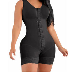 Colombian Short Girdle with High Compression - Post-Surgical Slimming Sheath for Women black / XS