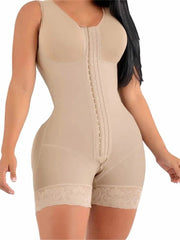 Colombian Short Girdle with High Compression - Post-Surgical Slimming Sheath for Women skin / XS