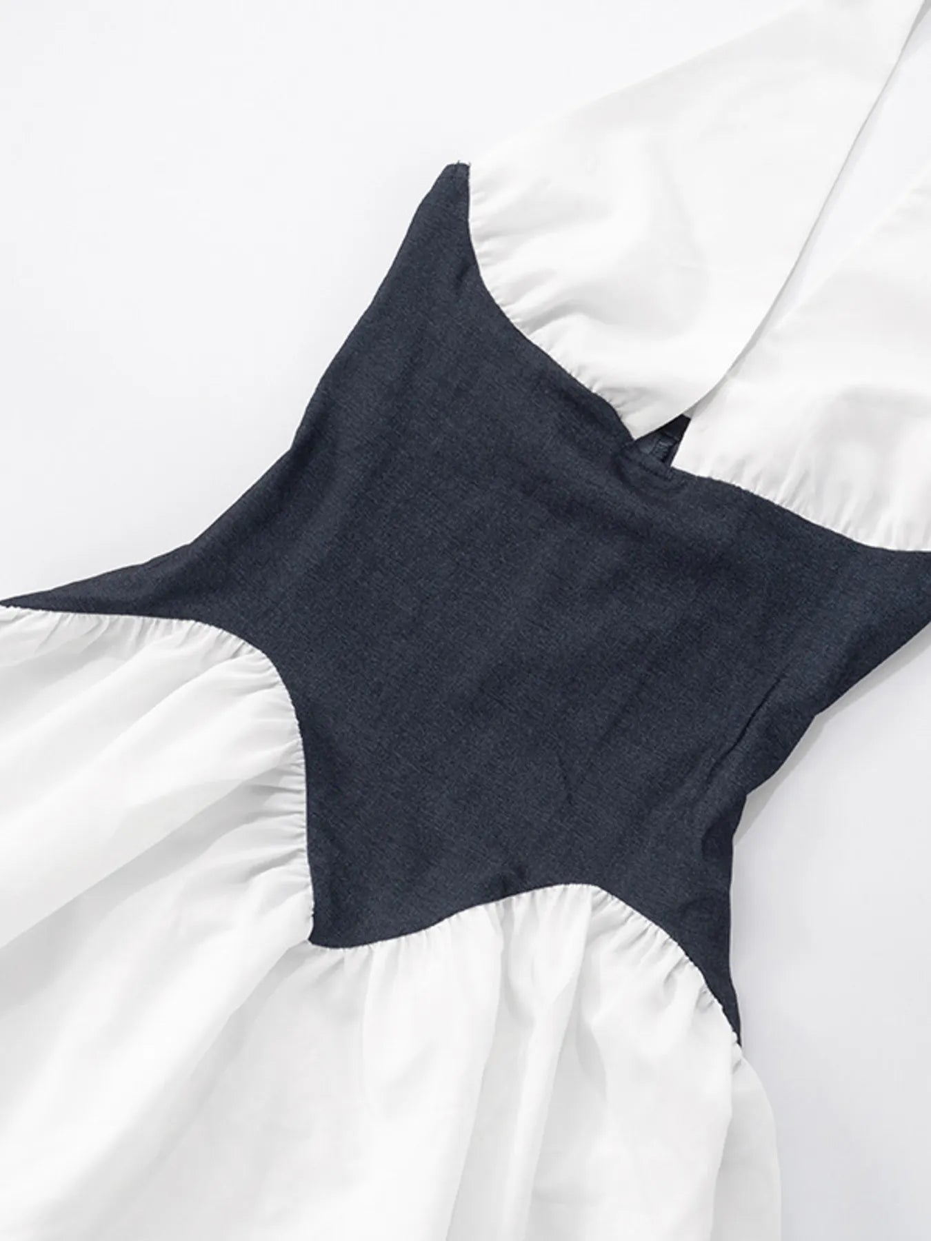 Color Block Halter Neck Dress