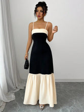 Color Block Maxi Cami Dress